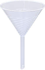 McMaster 4005T6 20 FL oz Plastic Funnel with Quick-Drain Ridges