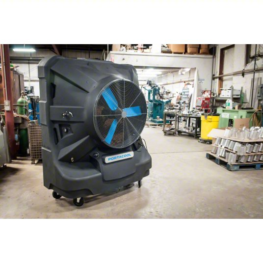 Portacool PACJS2601A1 Portable Evaporative Cooler 36 in Blade Dia, 3125 sq ft, 12,500 cfm, 115V AC /5 - 15P - KVM Tools Inc.KV40JJ48