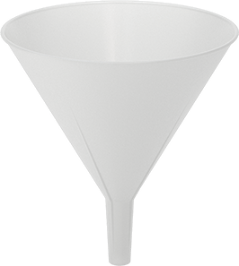 McMaster 4383T5 32 FL oz Plastic Funnel with Vapor - Lock Resistant Ridges - KVM Tools Inc.KV4383T5