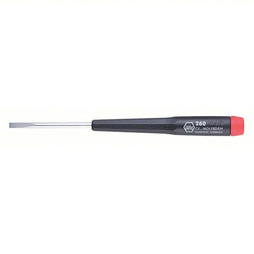 Wiha 26032 Precision Slotted Screwdriver 1/8 in Tip Size, 6 1/2 in Overall Lg, 2 3/8 in Shank Lg - KVM Tools Inc.KV440A46