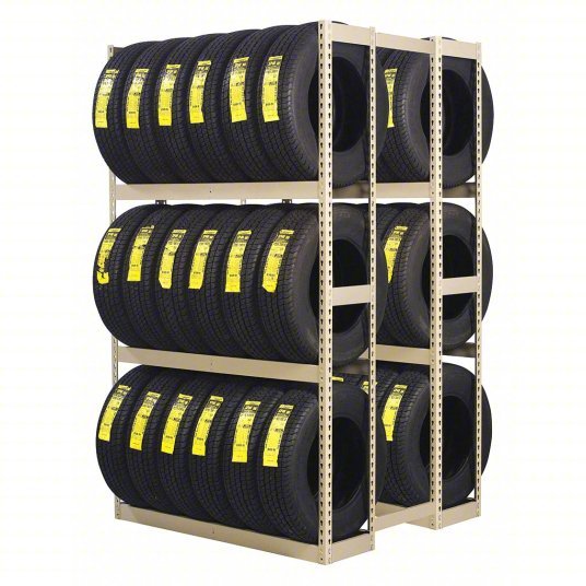 Tennsco ZDT - 6084S Double Sided Boltless Tire Rack, 6 Shelves, 48 Tires Held - KVM Tools Inc.KV45UW78