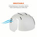 Ergodyne 8945 Bump Cap Insert Gray, Hook - and - Loop, Head Protection Venting, Polypropylene, Basic Colors - KVM Tools Inc.KV462P29