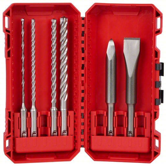 Milwaukee 48 - 20 - 7662 Rotary Hammer Drill Bit Set 7 5/8 in Overall Lg, 13/32 in Shank Dia, 4 Drill Bits - KVM Tools Inc.KV798HJ2