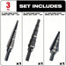 Milwaukee 48 - 89 - 9221 Step Drill Bit Set 31 Hole Sizes, 1/8 in to 7/8 in, Black Oxide Finish, High Speed Steel - KVM Tools Inc.KV19RK83