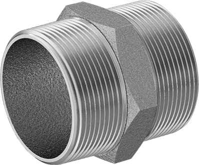 McMaster 4810T239 British Standard Low - Pressure 304 Stainless Steel Pipe Fitting Straight Adapter, 2 BSPT Male x NPT Male - KVM Tools Inc.KV4810T239