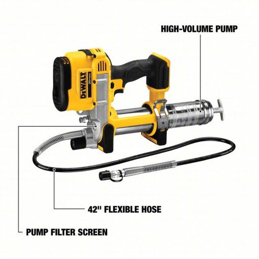 DeWalt DCGG571B Cordless Grease Gun 20 V Battery Volt, Bare Tool, 5 fl oz Volume Per Min., Li - Ion, 20 V - KVM Tools Inc.KV25DU73