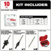 Milwaukee 49 - 22 - 4185 Hole Saw Kit 29 Pieces, 3/4 in to 4 3/4 in Saw Size Range, 1 5/8 in Max. Cutting Dp - KVM Tools Inc.KV3EJD9