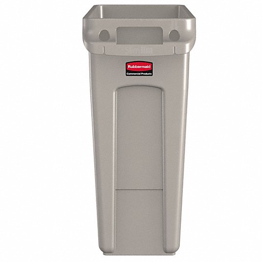 Rubbermaid 1971259 16 gal High Quality Resin Blend Rectangular Trash Can