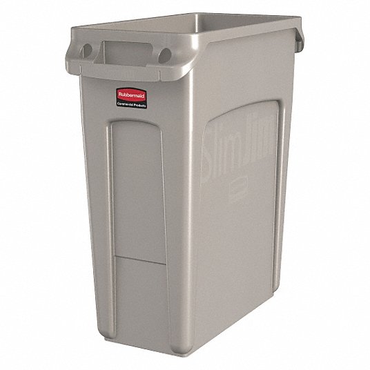 Rubbermaid 1971259 16 gal High Quality Resin Blend Rectangular Trash Can