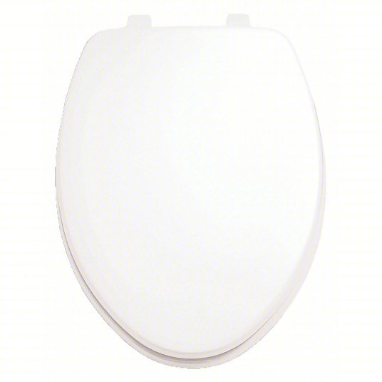 American Standard 5311012.020 Toilet Seat White, Stainless Steel, Concealed Hinge, 2 9/16 in Seat Ht, Closed, Includes Cover - KVM Tools Inc.KV49JM36