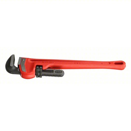 Ridgid 18 Heavy-Duty Pipe Wrench Cast Iron, 2 1/2 in Jaw Capacity, Serrated, 18 in Overall Lg, I-Beam - KVM Tools Inc.KV4A500