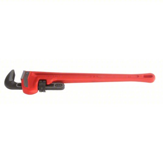 Ridgid 24 Heavy-Duty Pipe Wrench Cast Iron, 3 in Jaw Capacity, Serrated, 24 in Overall Lg, I-Beam - KVM Tools Inc.KV4A501