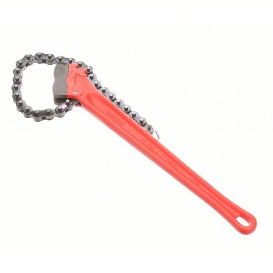 Ridgid C - 18 Chain Wrench For 5 in Outside Dia, 20 1/4 in Chain Lg, 18 in Handle Lg, Alloy Steel - KVM Tools Inc.KV4CW48