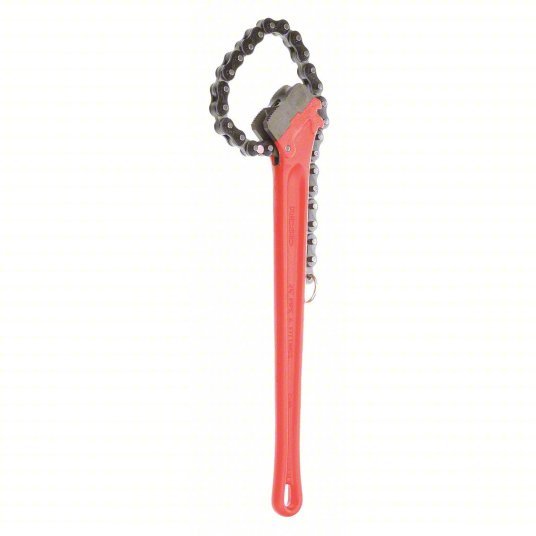 Ridgid C - 18 Chain Wrench For 5 in Outside Dia, 20 1/4 in Chain Lg, 18 in Handle Lg, Alloy Steel - KVM Tools Inc.KV4CW48