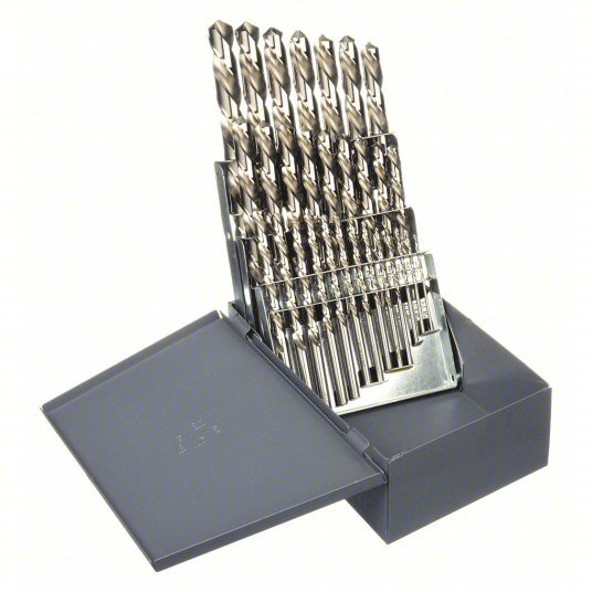 Chicago Latrobe 69876 Jobber Drill Bit Set 1/16 in Smallest Drill Bit Size, 1/2 in Largest Drill Bit Size - KVM Tools Inc.KV4EV02