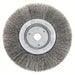 Weiler 93393 Wire Wheel Brush Crimped Stainless Steel, 6 in Dia x 3/4 in Wd, 5/8 in to 1/2 in Arbor - KVM Tools Inc.KV4F720