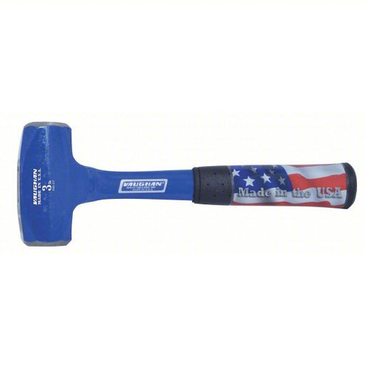 Vaughan RHD3 Steel Drilling Hammer, 3 lb Head Wt, 1 3/8 in Dia, 11 in Overall Lg, Hexagon Shape - KVM Tools Inc.KV4GB53