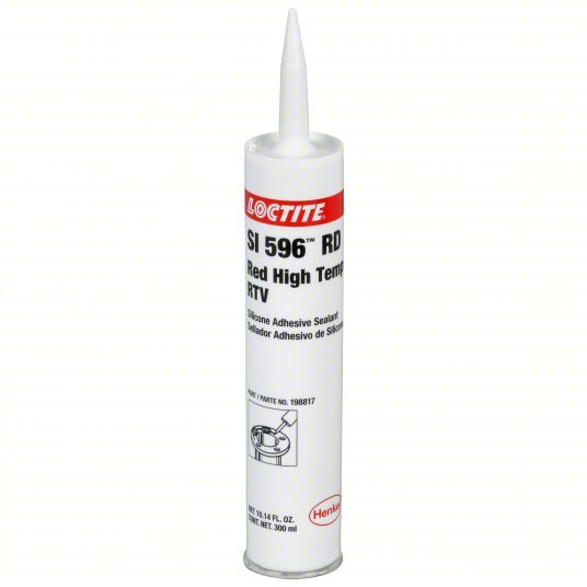 Loctite 198817 Gasket Sealant SI 596, 10.14 fl oz, Cartridge, Red, High - Temp Resistant - KVM Tools Inc.KV4KM26