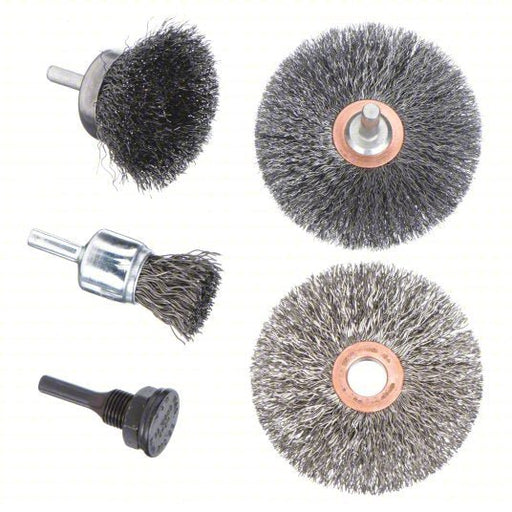 Weiler 97418 Wire Wheel Brush Kit - KVM Tools Inc.KV4KY53