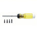 Proto J9320 Multi-Bit Screwdriver: #1/#2/3/16 in/5/32 in Tip Size, 4 Tips, 8 3/4 in Overall Lg, Magnetic - KVM Tools Inc.KV4LV34