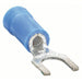 Sta - Kon 14RB - 10F Fork Terminal Partial Coverage, Blue, Vinyl, #10 Stud Size, 100 PK - KVM Tools Inc.KV4RGY4