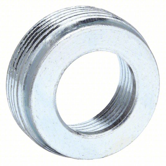 Raco 1156 Reducing Bushing Steel, Zinc Plated, 1 1/2 in_2 in Trade Size, 2 in to 1 1/2 in Reduction Size