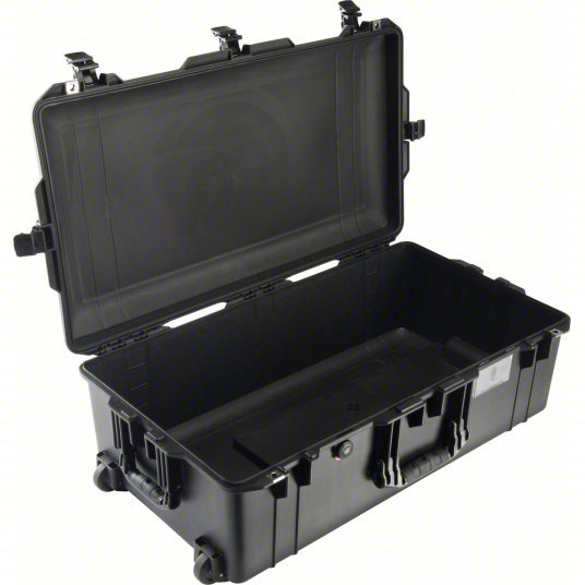 Pelican 1615AIRNF Protective Air Case 15 1/2 in x 29 5/8 in x 9 3/8 in Inside, Black, Mobile, 14 lb Wt - KVM Tools Inc.KV52PF94