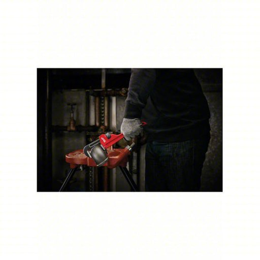 Milwaukee 48 - 22 - 7110 Pipe Wrench Alloy Steel, 1 1/2 in Jaw Capacity, Serrated, 10 in Overall Lg, Ergonomic - KVM Tools Inc.KV52XH81