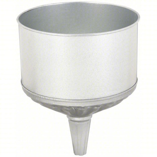 Funnel King 94463 Galvanized Spout Funnel Steel, 256 fl oz Fluid Capacity, 9 5/8 in Overall Dia, 11 7/8 in Overall Ht - KVM Tools Inc.KV53KJ41