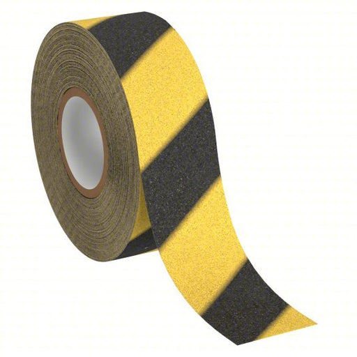 3M Safety Walk 613 Anti - Slip Tape Coarse, 60 Grit Size, Striped, Black/Yellow, 2 in x 60 ft, 36 mil Tape Thick, Rubber - KVM Tools Inc.KV54DF08