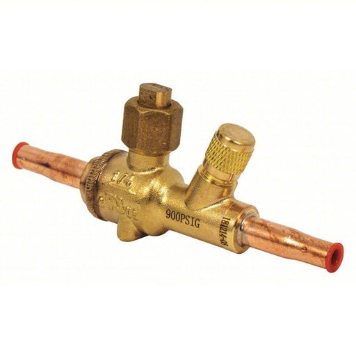 NDL NBV02 - S Refrigerant Ball Valve 1/4 in Female Sweat, - 40°F to 302°F, 900 psi, 0.3 in Port Size - KVM Tools Inc.KV55MF56