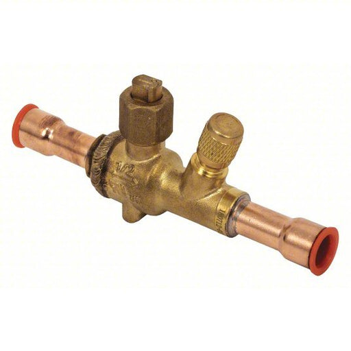 NDL NBV04 - S Refrigerant Ball Valve 1/2 in Female Sweat, - 40°F to 302°F, 900 psi, 0.5 in Port Size - KVM Tools Inc.KV55MF58