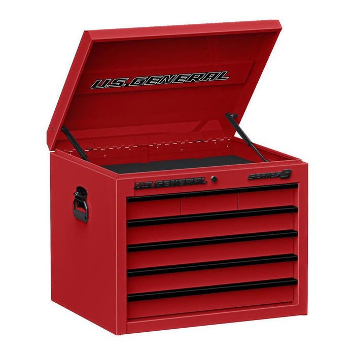 KVM Tools US General KV58715 27 in. x 22 in. Top Chest, Series 3, Red - KVM Tools Inc.KV58715