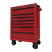 KVM Tools US General KV58721 27 in. x 22 in. Roll Cab, Series 3, Red - KVM Tools Inc.KV58721