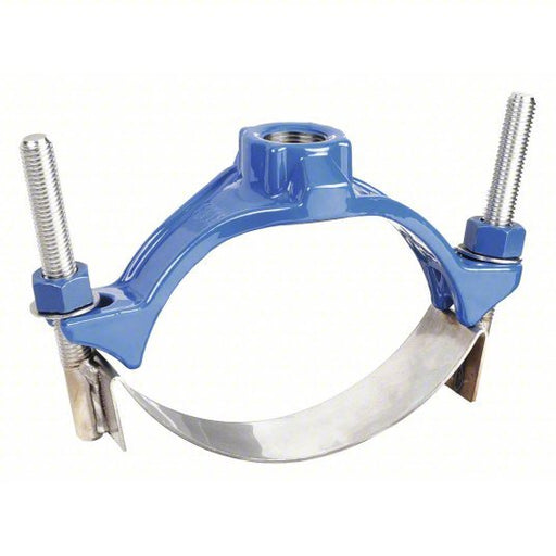 Smith - Blair 31500048007000 CC Service Saddles 1 Strap, Epoxy Iron, For 4 in Pipe, 3/4 in CC Outlet Connection - KVM Tools Inc.KV5LGN9