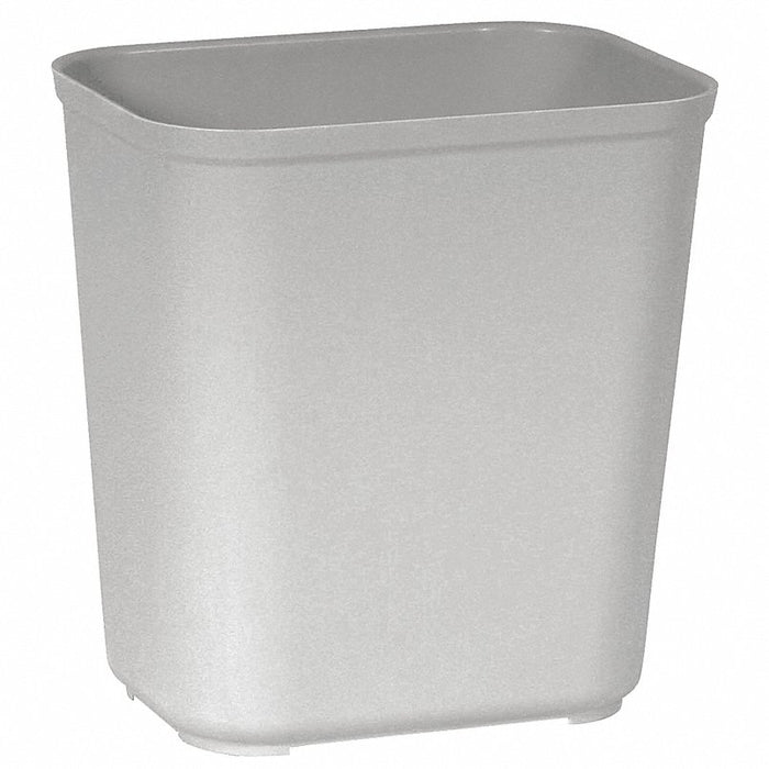 Rubbermaid FG254300GRAY Fire-Resistant Wastebasket Rectangular, Gray, 7 gal Capacity