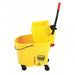 Rubbermaid FG758088YEL Mop Bucket and Wringer Side Press, 8 3/4 gal Capacity, Plastic, Oval - KVM Tools Inc.KV5NY79