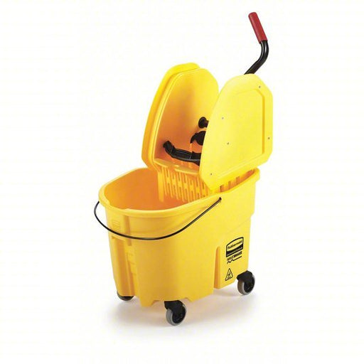 Rubbermaid FG757788YEL Mop Bucket and Wringer Down Press, 8 3/4 gal Capacity, Plastic - KVM Tools Inc.KV5NY84