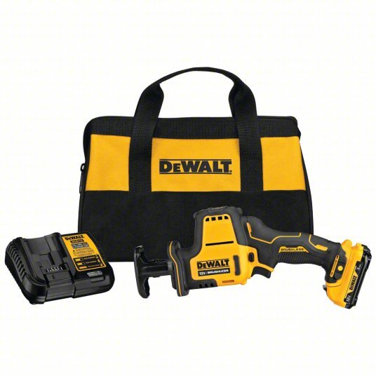 DeWalt DCS312G1 Reciprocating Saw 5/8 in Stroke Lg, 2,800 Max. Strokes per Minute, Straight, Brushless Motor, 12 V - KVM Tools Inc.KV60HH85