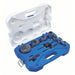 Lenox LXAH3GSET11 Hole Saw Kit 11 Pieces, 7/8 in to 2 1/2 in Saw Size Range, 1 7/8 in Max. Cutting Dp - KVM Tools Inc.KV60HJ31