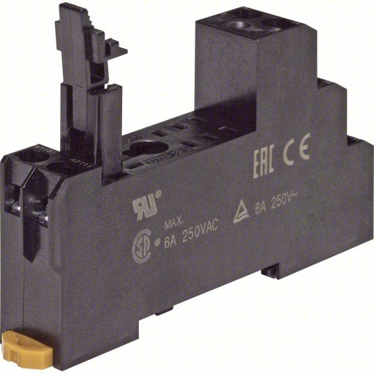 Omron P2RFZ-08-E Relay Socket 5 A Rating, DIN-Rail & Surface Socket Mounting, 8 Pins, J Socket - KVM Tools Inc.KV61LA30