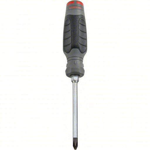 Proto JPB0204RPF Screwdriver #2 Tip Size, 8 1/2 in Overall Lg, 4 in Shank Lg, Cushion Grip - KVM Tools Inc.KV61XL07