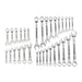 Pittsburgh 68854 Fully Polished SAE and Metric Combination Wrench Set, 32 Piece - KVM Tools Inc.KVHF68854