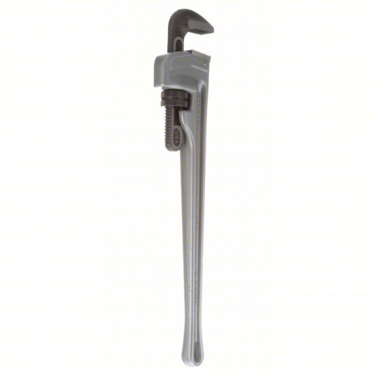 Ridgid 824 Pipe Wrench Aluminum, 3 in Jaw Capacity, Serrated, 24 in Overall Lg, I - Beam - KVM Tools Inc.KV6A653