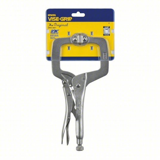 Irwin 11SP Locking C - Clamp Swivel, 3 1/2 in Max Jaw Opening, 2 5/8 in Throat Dp, 11 in Overall Clamp Lg - KVM Tools Inc.KV6C663