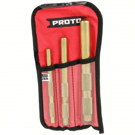 Proto J9633B Drift Punch Set Non - Sparking, 3/8 in_1/2 in_3/4 in Tip Size, 6 in_7 in_8 in Overall Lg, 3 Pieces - KVM Tools Inc.KV6DJR6