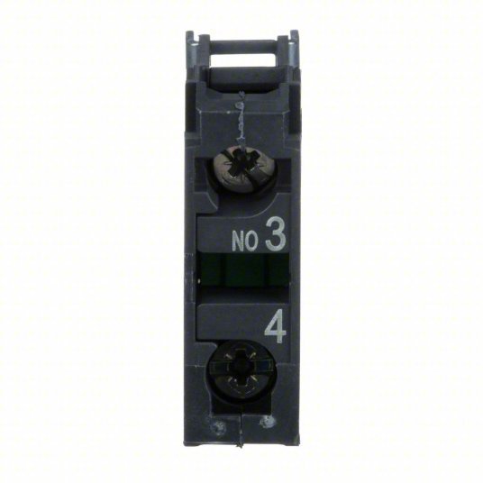 Schneider ZBE101 Contact Block 22 mm Size, Operator, 1NO, 10A @ 600V AC, Momentary, Black/Green - KVM Tools Inc.KV6HZ06