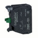 Schneider ZBE101 Contact Block 22 mm Size, Operator, 1NO, 10A @ 600V AC, Momentary, Black/Green - KVM Tools Inc.KV6HZ06