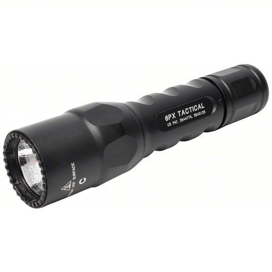 Surefire 6PX-C-BK Flashlight 600 lm Max Brightness, 1.5 hr Run Time at Max Brightness, 1 Light Output Levels - KVM Tools Inc.KV19YL55