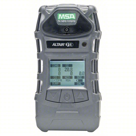 MSA 10116924 Multi-Gas Detector IP65, ALTAIR 5X, Rechargeable Lithium, CO/H2S/O2, LED, Rubber - KVM Tools Inc.KV6RPZ6